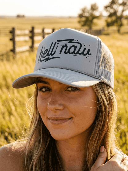 Hell Naw Trucker Hat Wild Junkie