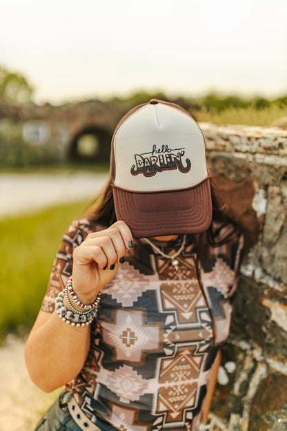 Hello Darlin' Trucker Hat Wild Junkie