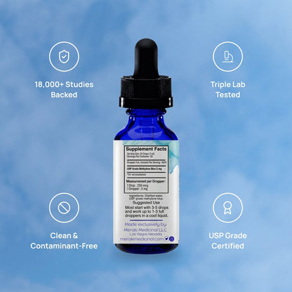 Meraki Blu USP Grade Methylene Blue 150mg Meraki Medicinal