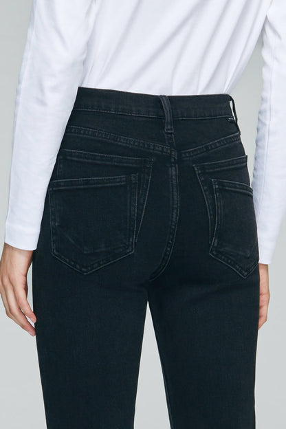 Two Shots High Rise Straight Crop Jeans HJ013 Hey Joanie
