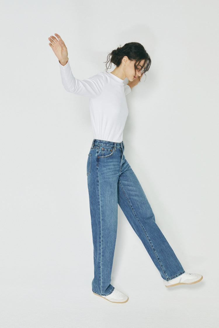 Coney Island Whitefish High Rise Wide Jeans HJ007 Hey Joanie