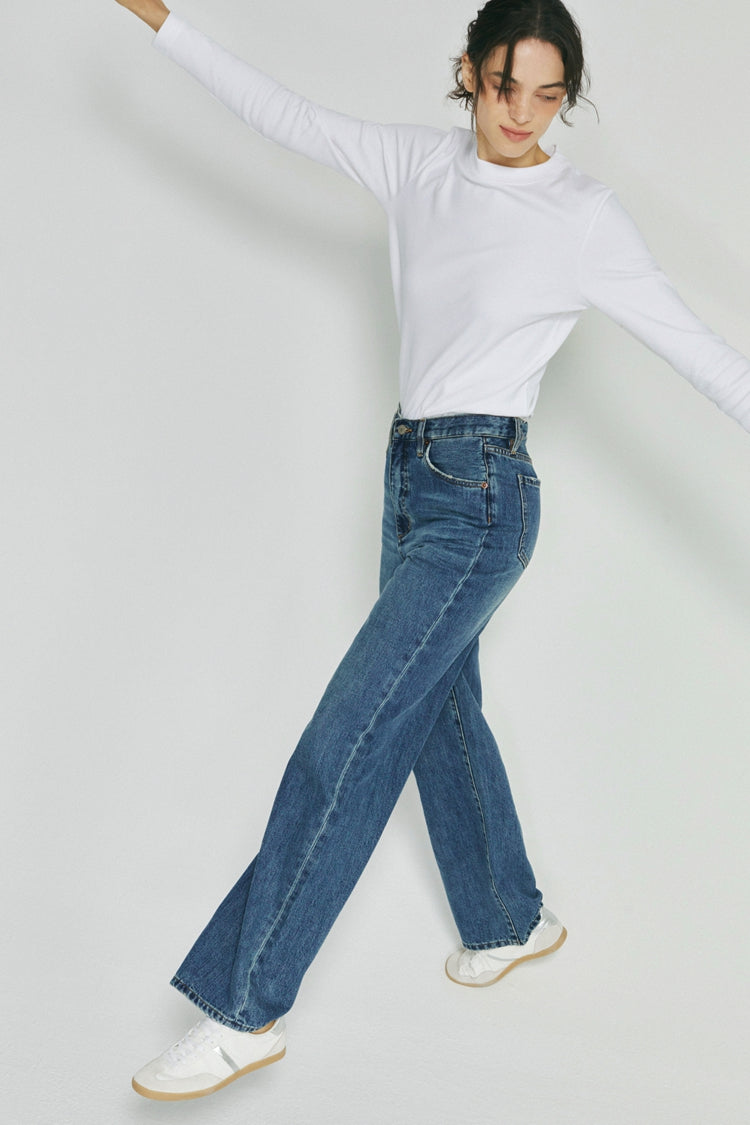 Coney Island Whitefish High Rise Wide Jeans HJ007 Hey Joanie