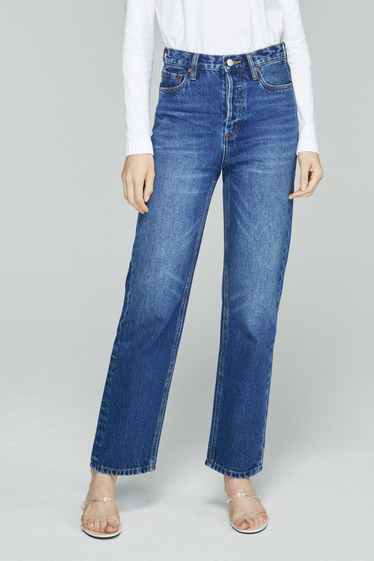 Manhattan High Rise Straight Ankle Jeans HJ160 Hey Joanie