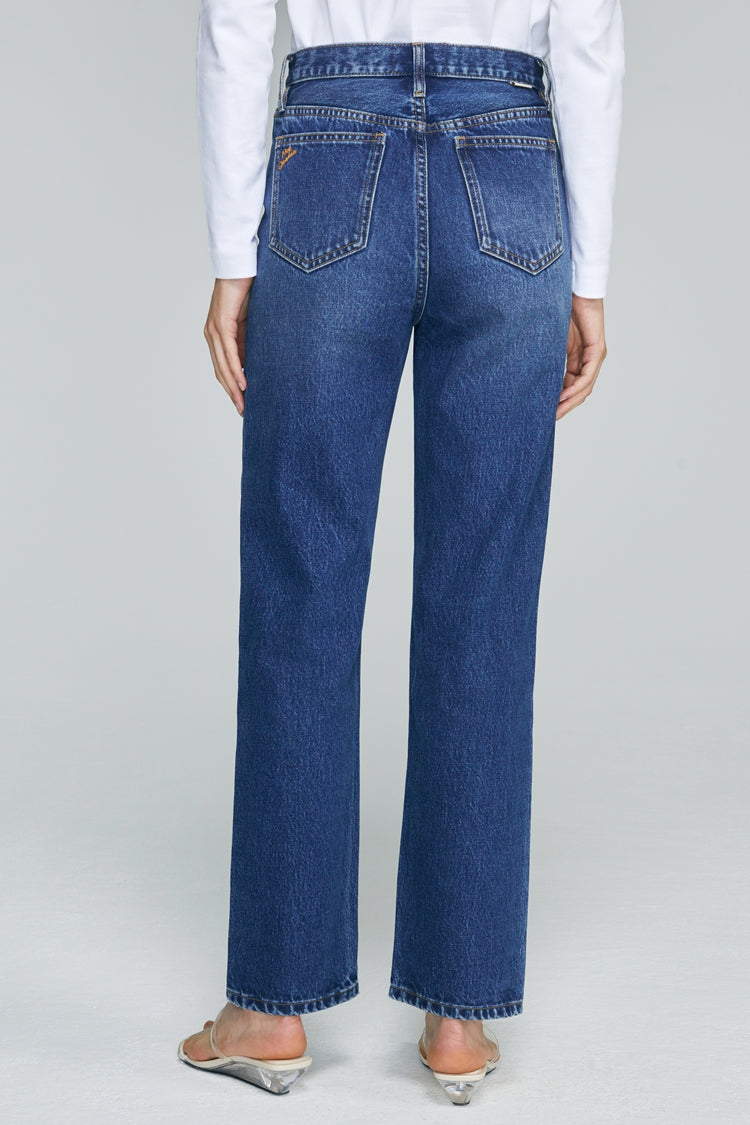 Manhattan High Rise Straight Ankle Jeans HJ160 Hey Joanie