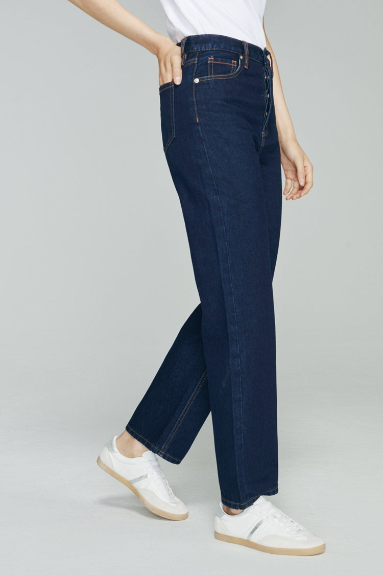 Manhattan High Rise Straight Ankle Jeans HJ160 Hey Joanie