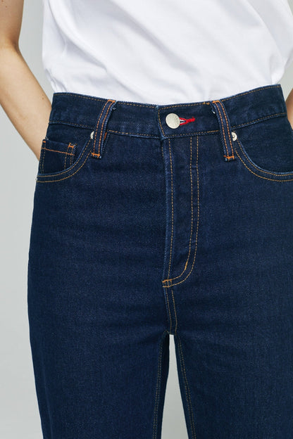 Manhattan High Rise Straight Ankle Jeans HJ160 Hey Joanie