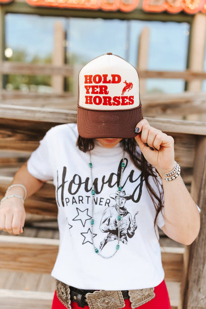 Hold Yer Horses Trucker Hat Wild Junkie