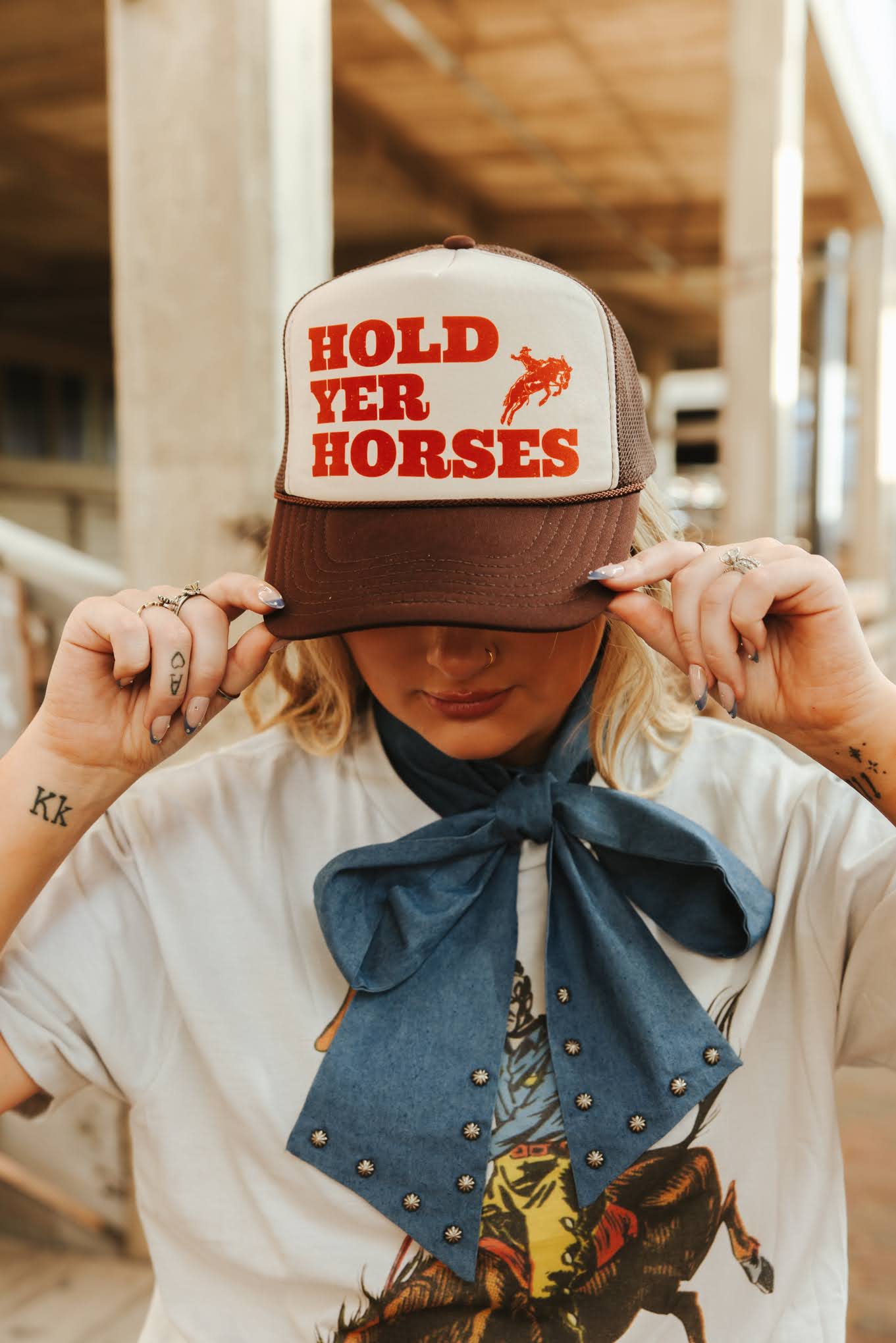 Hold Yer Horses Trucker Hat Wild Junkie