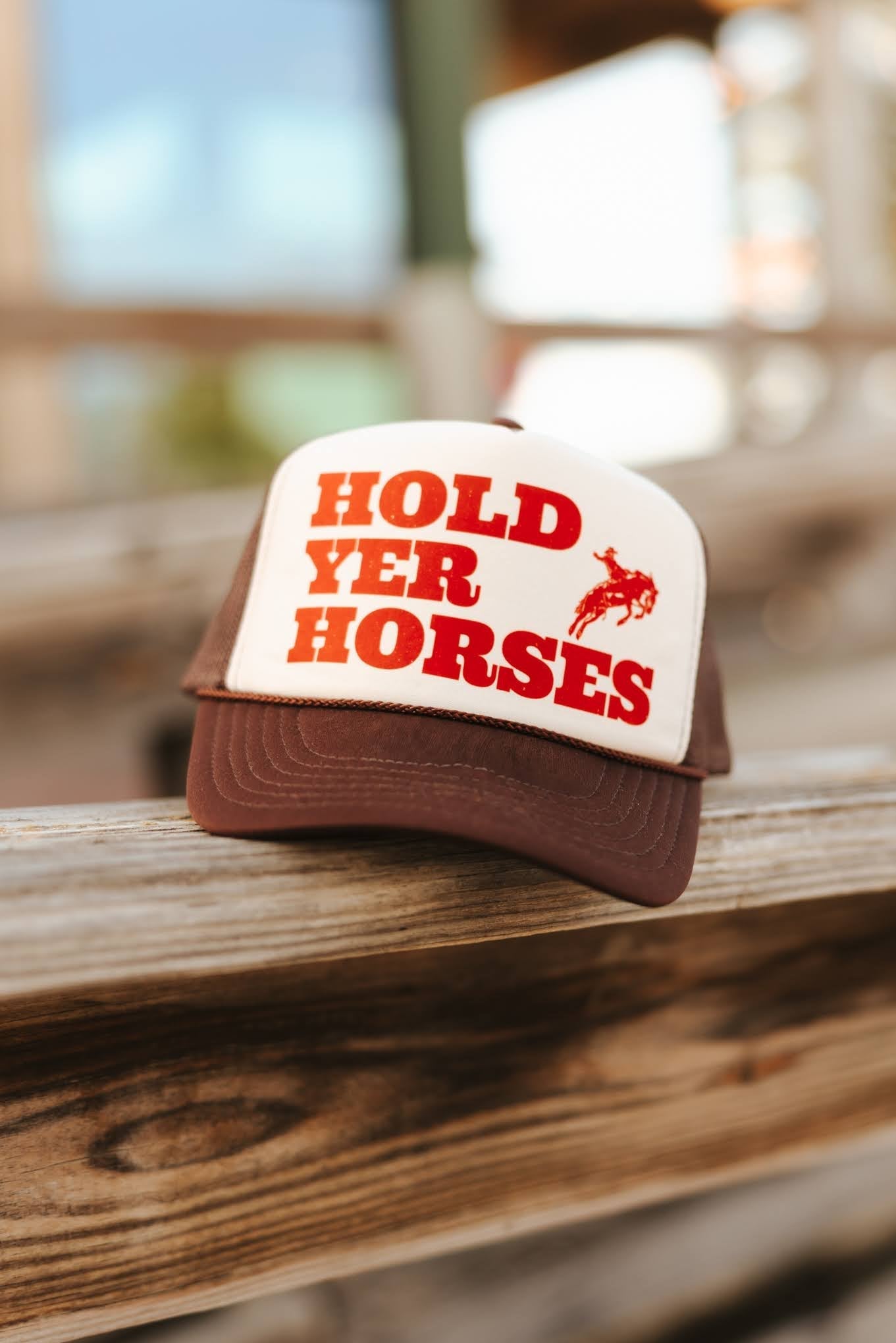 Hold Yer Horses Trucker Hat Wild Junkie