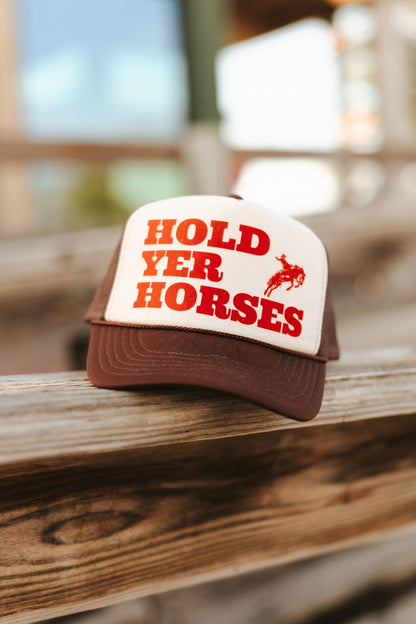 Hold Yer Horses Trucker Hat Wild Junkie