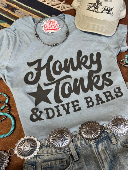 Honky Tonks & Dive Bars Graphic Tee Wild Junkie