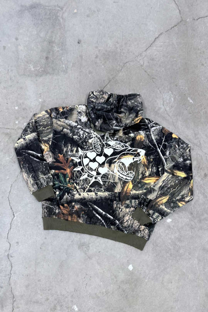 Stealth Heavyweight Oversized Unisex Camo Hoodie Thrash Happy