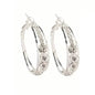 Hoop Earrings Inlaid Shiny Rhinestone For Ladies