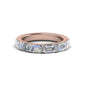 Horizontal Emerald Cut Classic Band Fascinating Diamonds