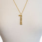 Horse Girl - Equestrian Dog Tag Necklace in Gold Urban-Equestrian