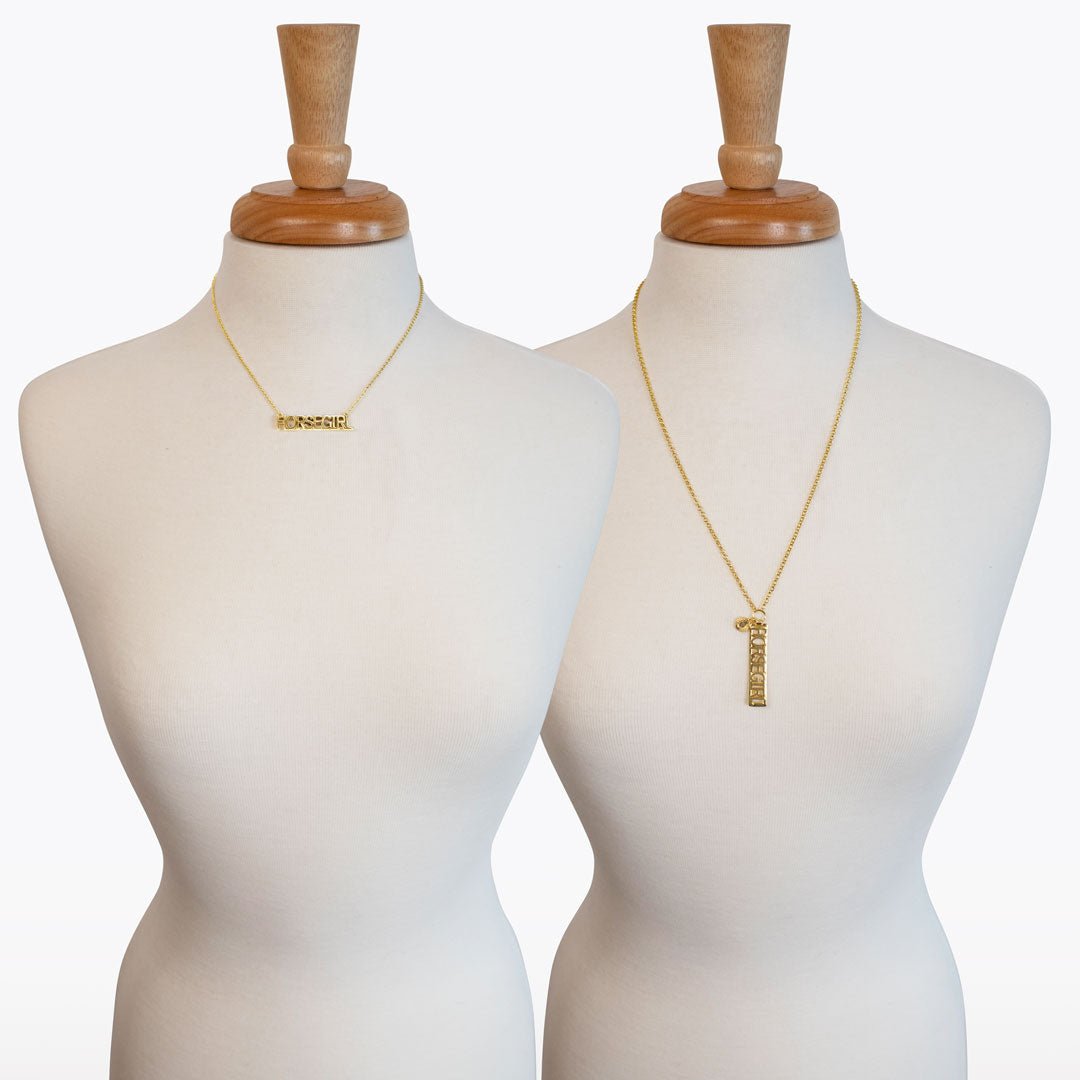 Horse Girl - Equestrian Dog Tag Necklace in Gold Urban-Equestrian