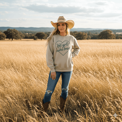 Hot Girls Make Bread Graphic Sweatshirt Wild Junkie