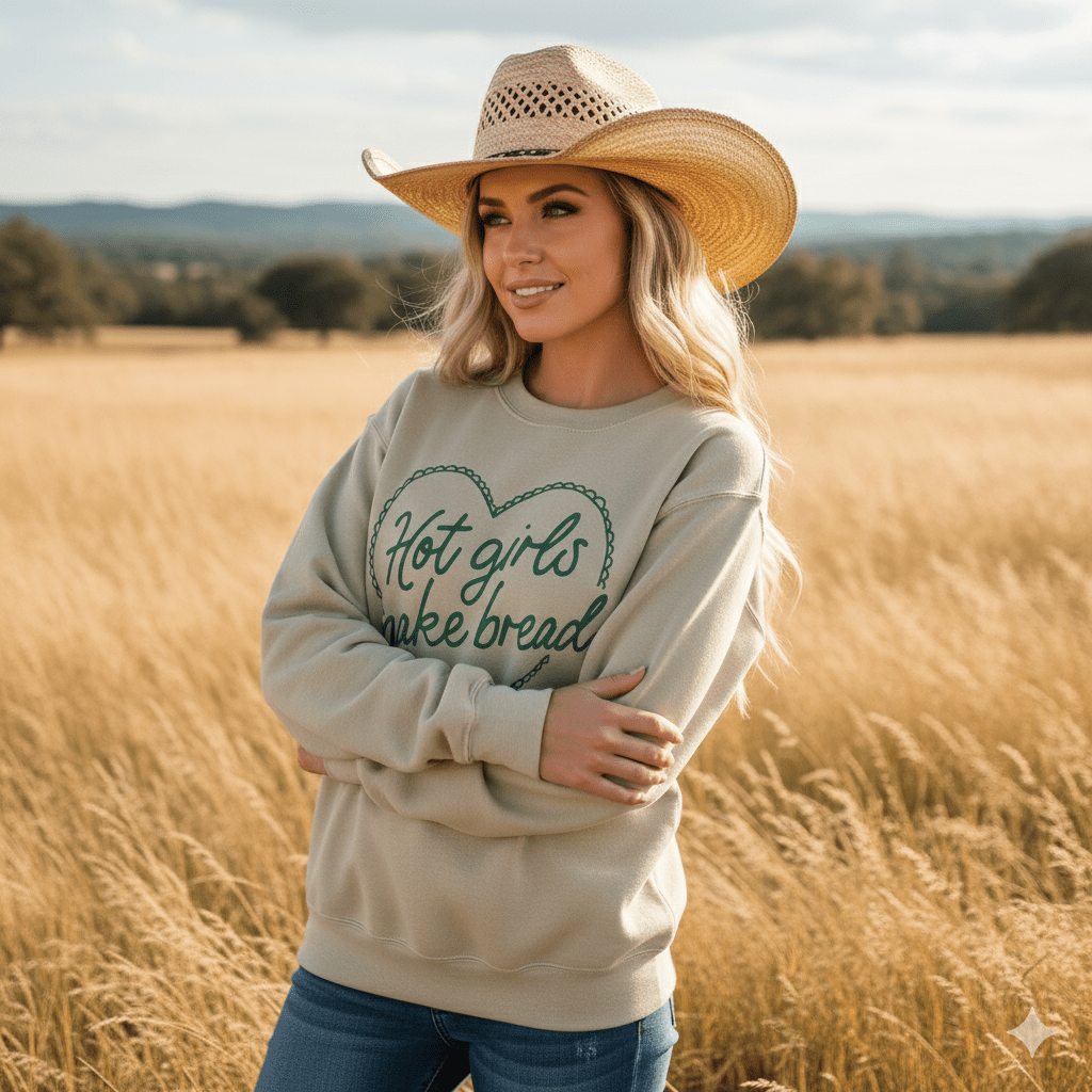 Hot Girls Make Bread Graphic Sweatshirt Wild Junkie