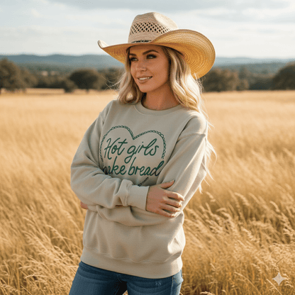Hot Girls Make Bread Graphic Sweatshirt Wild Junkie