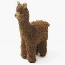 Huacaya Alpaca Felted Ornament Purely Alpaca