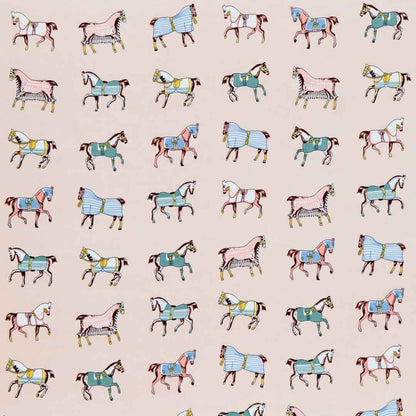 Hunt Club - Stylized Equestrian Scarf in Ivory and Dusty Pink Urban-Equestrian