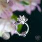 I Am Divinely Guided: 111 Angel Number Silver Lotus Ring Conscious Items