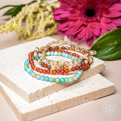 I Am Healthy: Mind, Body & Spirit Restoration Bracelet Pack of 4 Conscious Items