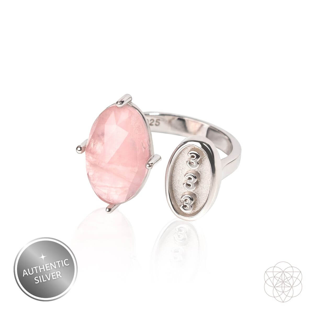 I Am Resilient: 333 Angel Number Silver Ring of Celestial Support Conscious Items