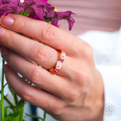 I Love My Life - Heart Awakening Pink Opal Ring Conscious Items