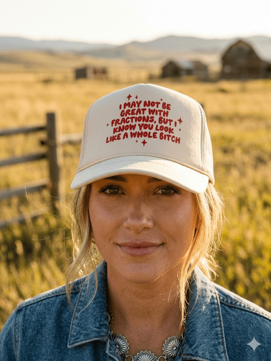 I May Not Be Great With Fractions Trucker Hat Wild Junkie