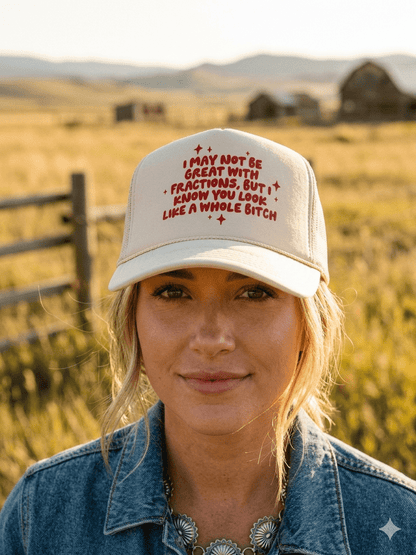 I May Not Be Great With Fractions Trucker Hat Wild Junkie