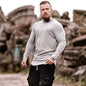 Color-blocking Long-sleeved Round Neck T-shirt