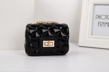 Mini Candy Color Jelly Coin Purse Crossbody Bag