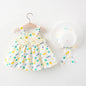 Summer Big Dot Wings Princess Dress with Hat