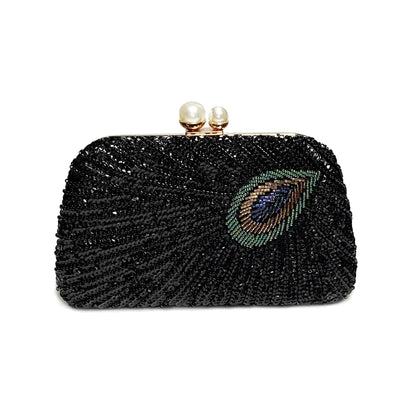 Vintage Beaded Sequin Clutch Purse Sparkly