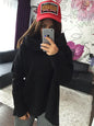 Irregular High Collar Sweater for Women