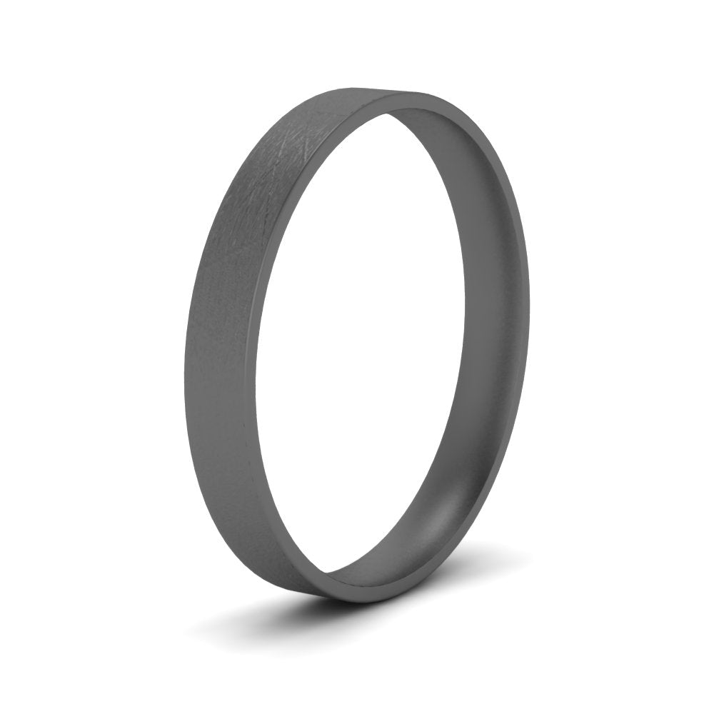 Ice Textured Mens 5mm Comfort Fit Wedding Band Fascinating Diamonds