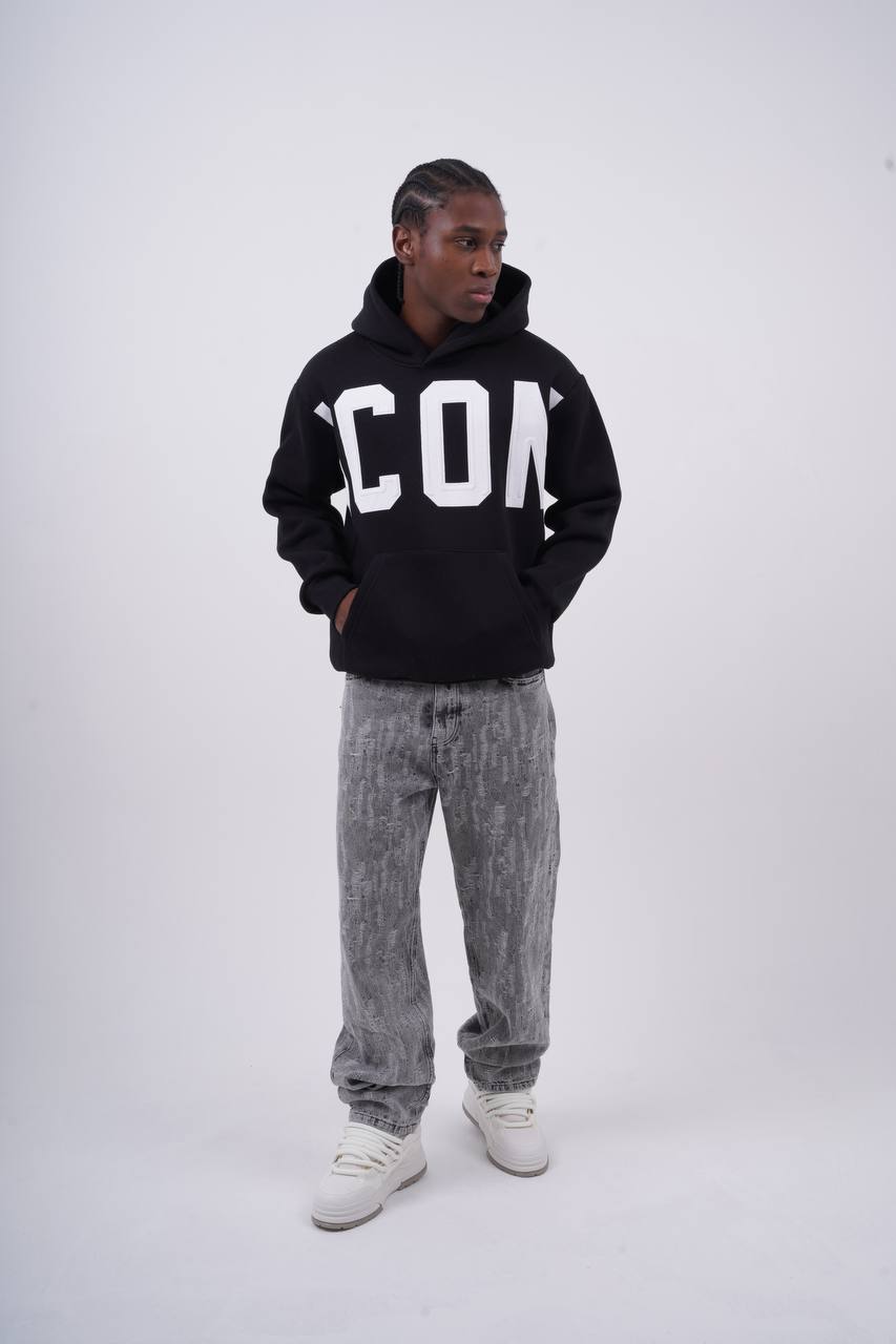 Unisex Oversize "ICON" Graphic Hoodie Withinblack