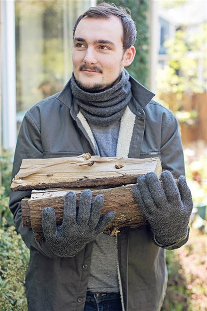Iditarod 100% Alpaca Double-Thick Reversible Gloves Purely Alpaca