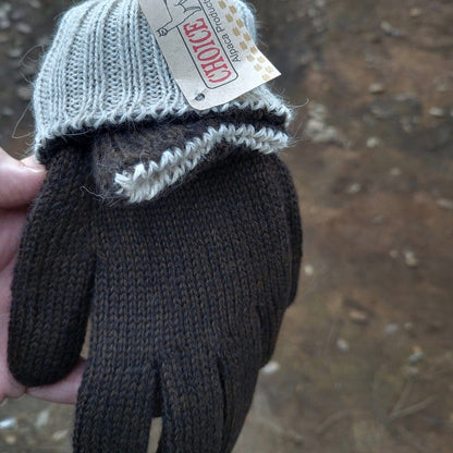 Iditarod 100% Alpaca Double-Thick Reversible Gloves Purely Alpaca