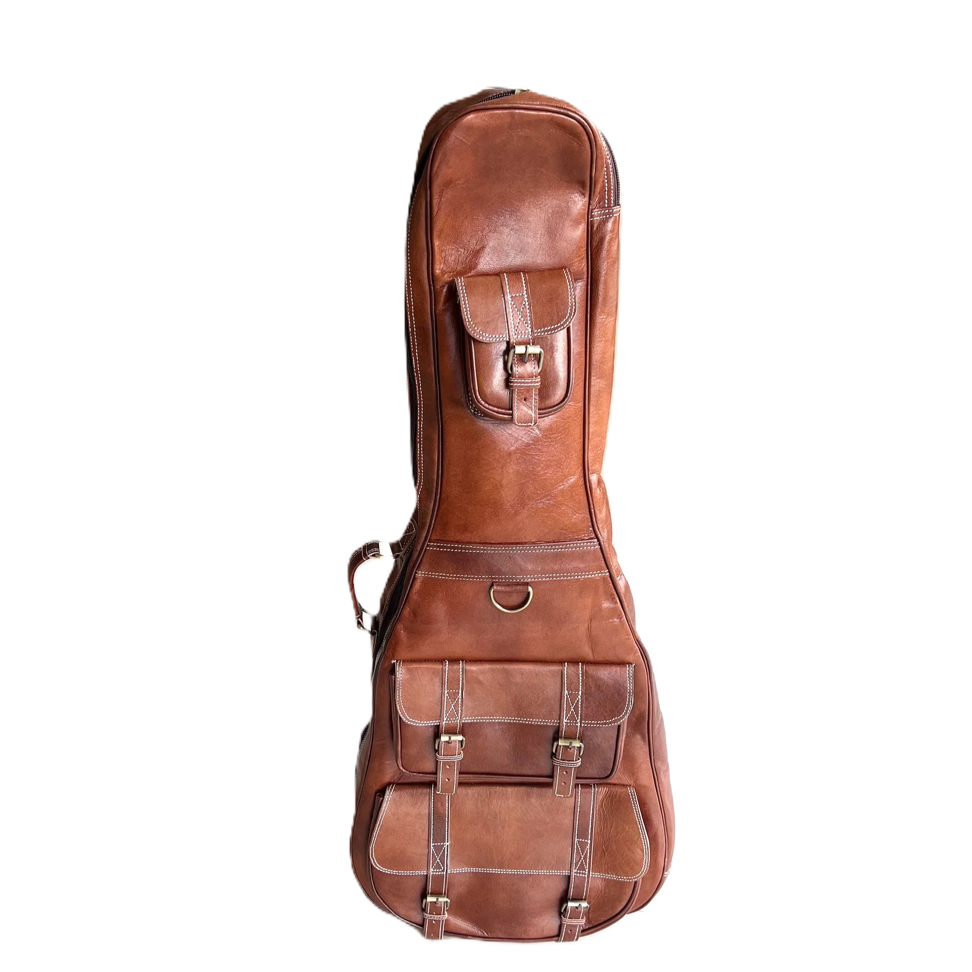 Personalized Leather Guitar Case Classy Leather Bags