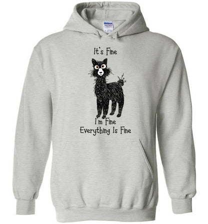 I'm Fine Alpaca Gildan Heavy Blend Hoodie Purely Alpaca