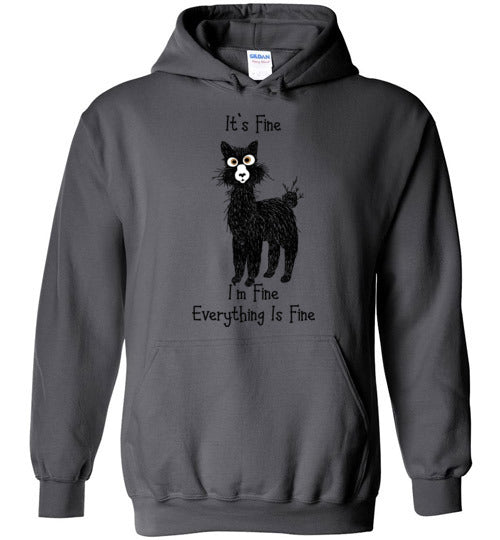 I'm Fine Alpaca Gildan Heavy Blend Hoodie Purely Alpaca