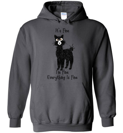 I'm Fine Alpaca Gildan Heavy Blend Hoodie Purely Alpaca