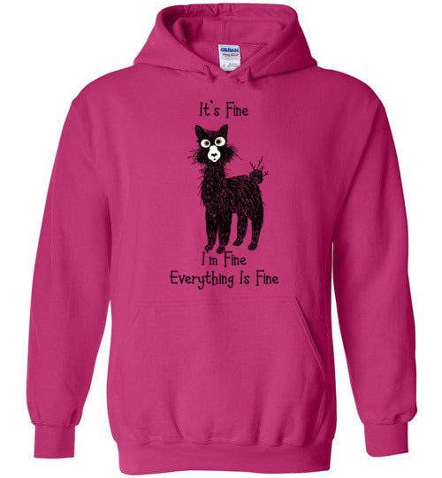 I'm Fine Alpaca Gildan Heavy Blend Hoodie Purely Alpaca