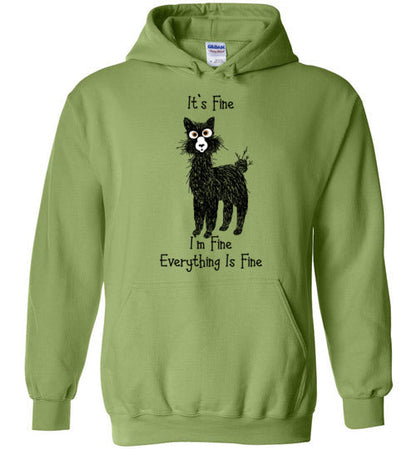 I'm Fine Alpaca Gildan Heavy Blend Hoodie Purely Alpaca