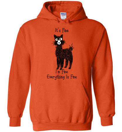 I'm Fine Alpaca Gildan Heavy Blend Hoodie Purely Alpaca