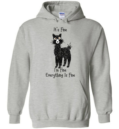 I'm Fine Alpaca Gildan Heavy Blend Hoodie Purely Alpaca