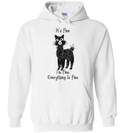 I'm Fine Alpaca Gildan Heavy Blend Hoodie Purely Alpaca