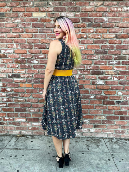 White Rabbit Midi Dress Retrolicious